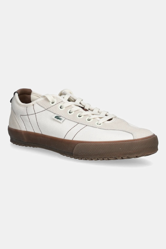 Lacoste scarpe da ginnastica BACKSLAM pelle scamosciata beige 49CMA0008