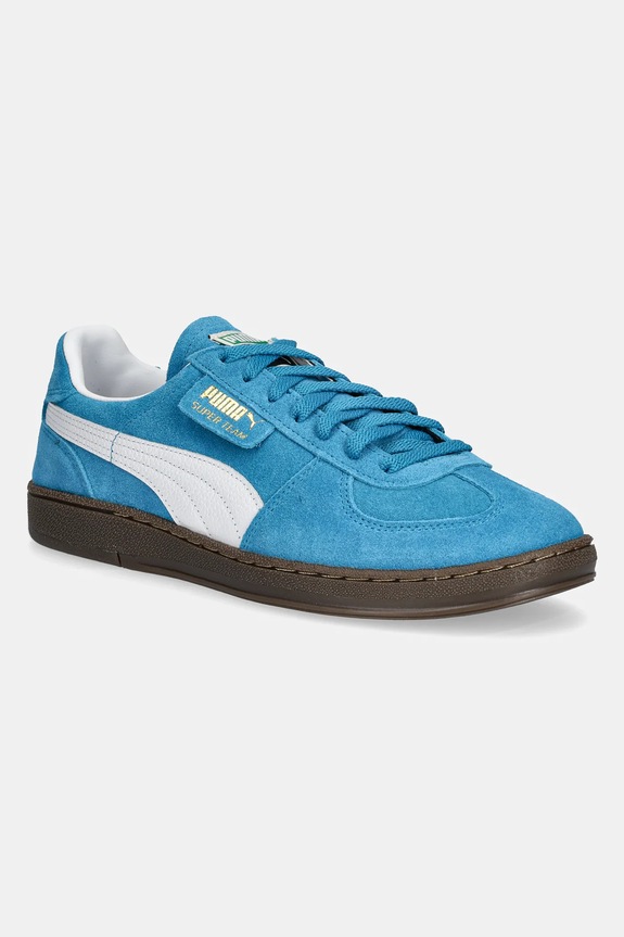 Puma sneakers in camoscio Super Team SD bassa blu 398528