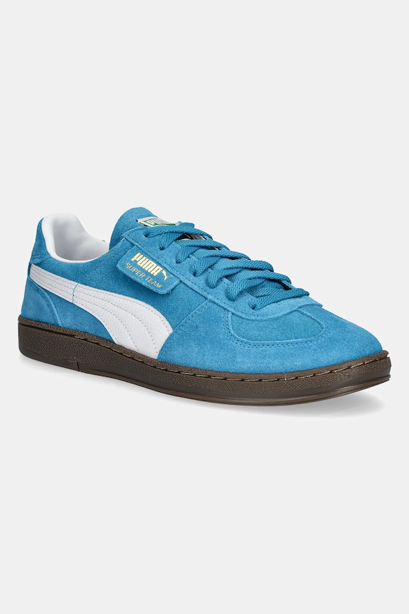 Puma sneakers in camoscio Super Team SD bassa blu 398528
