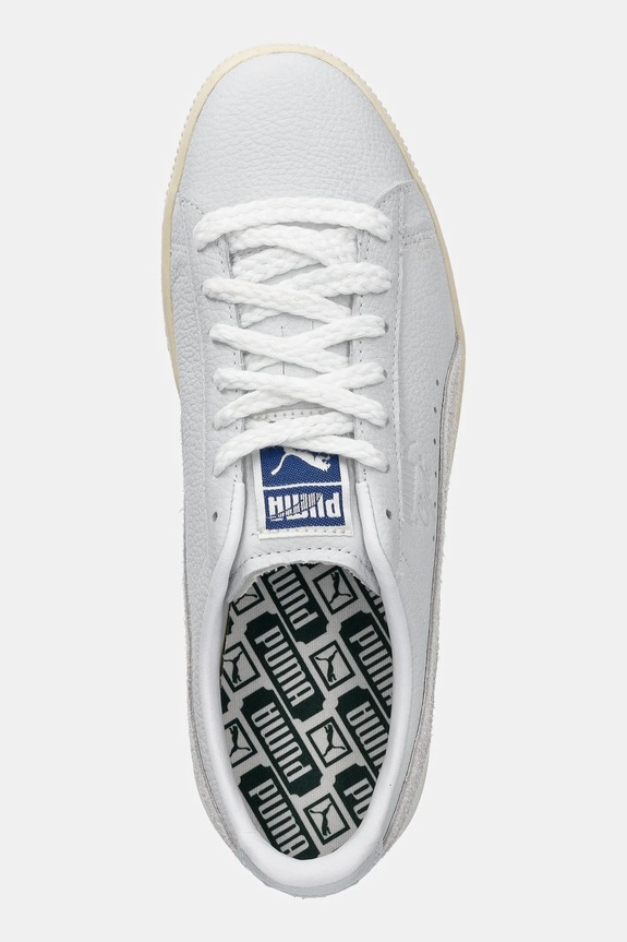 Kožne tenisice Puma Clyde Laundry Boys II siva 401043