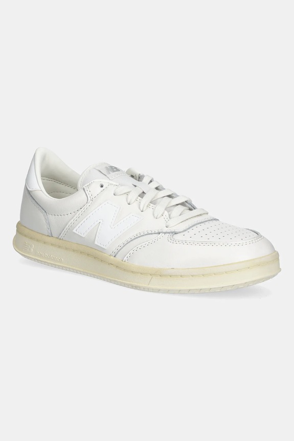 Kožené tenisky New Balance CT500 plochá biela CT500WL