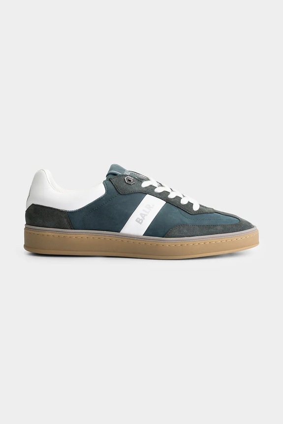 BALR. sneakers din piele London Classic piele întoarsă verde B1511.1049