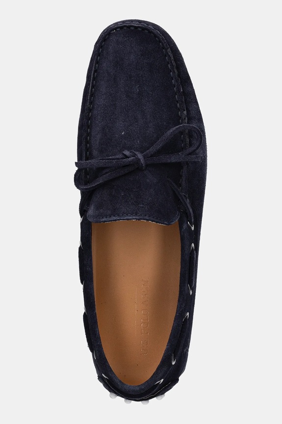 Mokasini iz semiša U.S. Polo Assn. PABLO001M/5S1 mornarsko modra PABLO001M.5S1