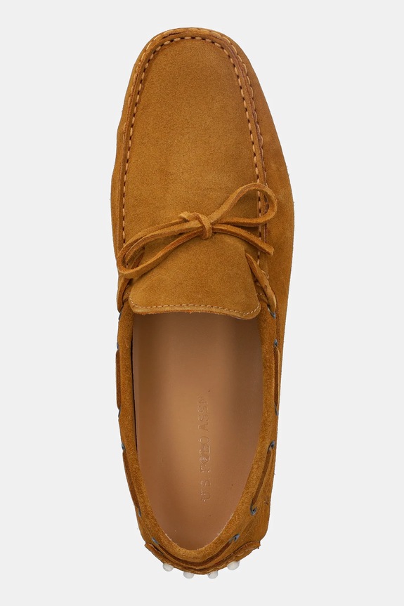 U.S. Polo Assn. mocasini din piele întoarsă PABLO maro PABLO001M.5S1