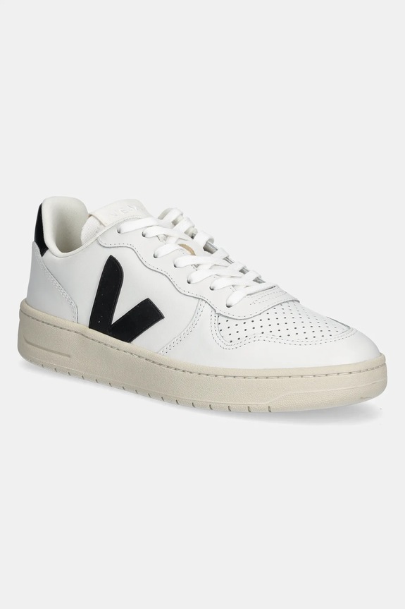 Veja sneakersy skórzane VI0220738B V-10 LEATHER Planet friendly biały VI0220738B
