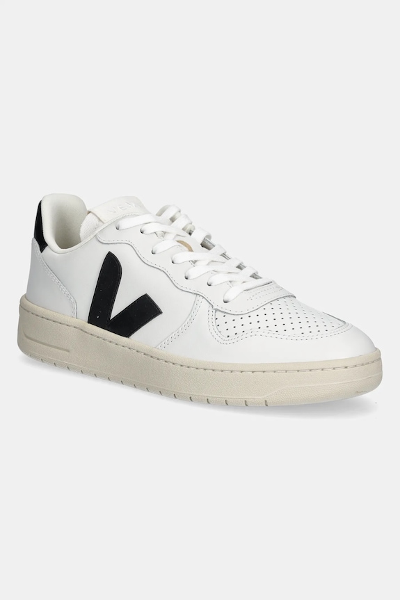 Veja sneakersy skórzane VI0220738B V-10 LEATHER Planet friendly biały VI0220738B