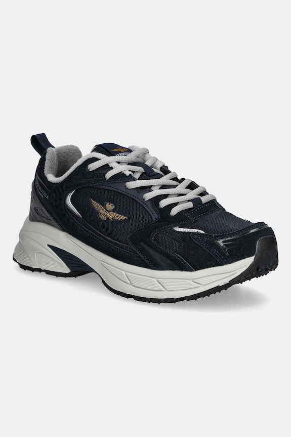 Tenisky Aeronautica Militare SC301CT3500 semišová koža tmavomodrá SC301CT3500.08184
