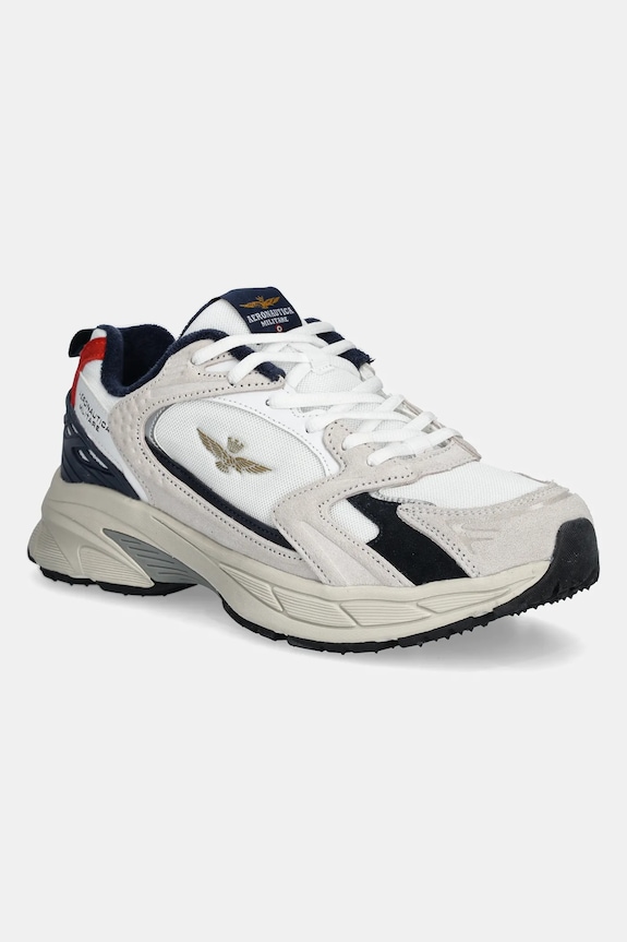 Tenisky Aeronautica Militare SC301CT3500 semišová koža béžová SC301CT3500.73062