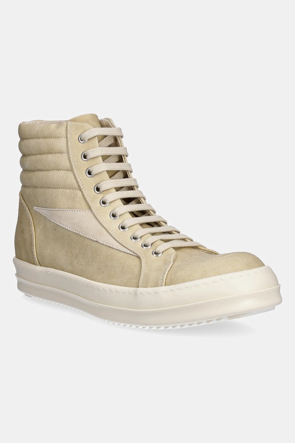Rick Owens trainers Vintage High Sneaks faux suede beige DU01E3810.CVSLVS