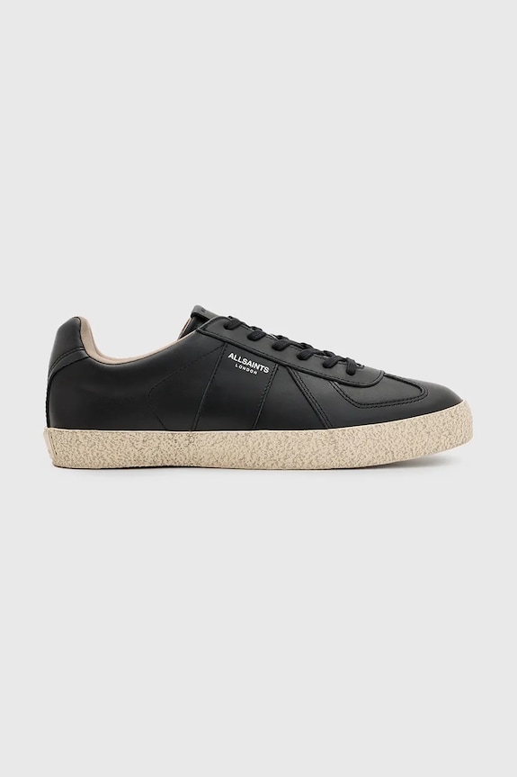 AllSaints sneakers in pelle Jaimee Leather Low Top bassa nero M001FB.BLK