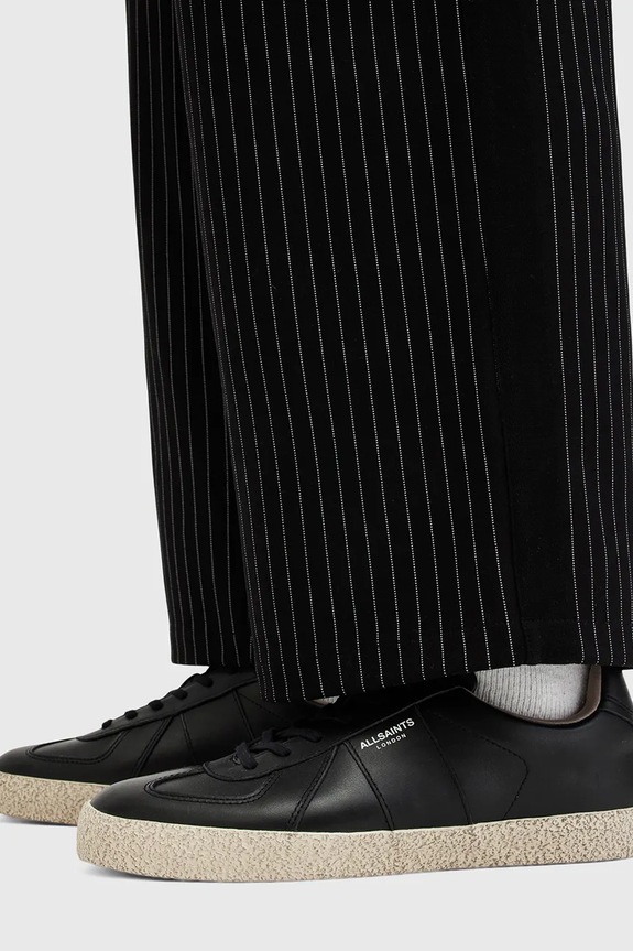 AllSaints sneakers in pelle Jaimee Leather Low Top nero M001FB.BLK