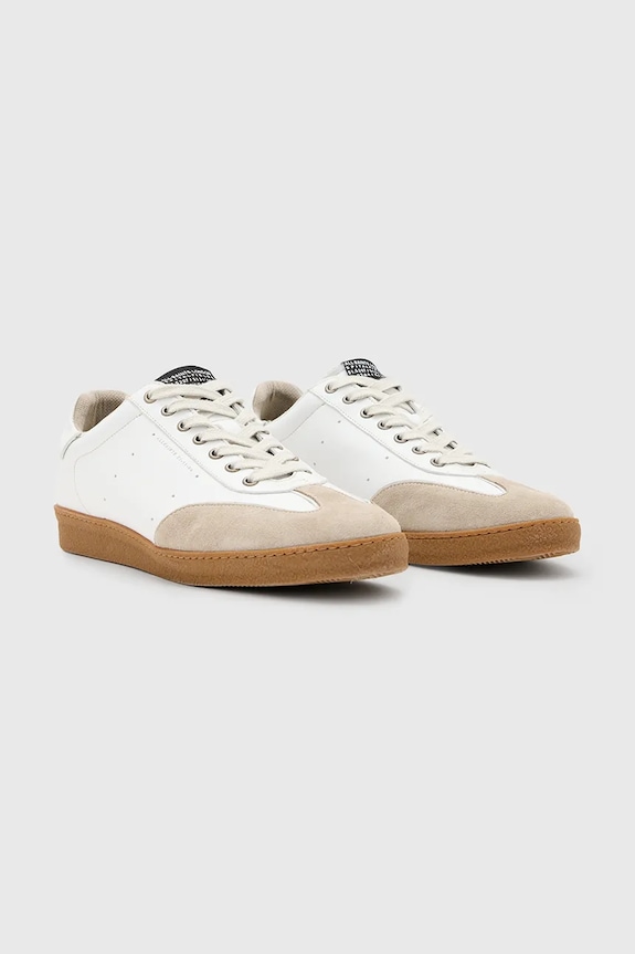 AllSaints sneakers din piele Leo Low Top M008FC alb SS25
