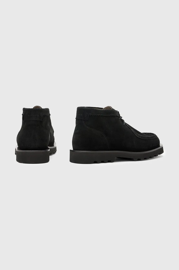 Obuwie AllSaints buty zamszowe Skiff Suede Boot M015FC.BLK czarny