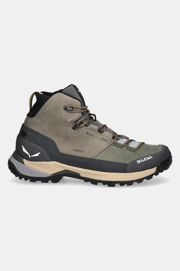 Boty Salewa Puez Leather Mid PTX 00.0000061459 zelená AW25