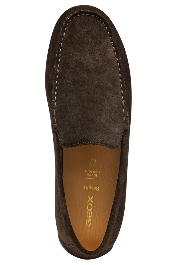 Geox mokasyny zamszowe U SPHERICA EC16 U55HYA.00022.C6006 brązowy