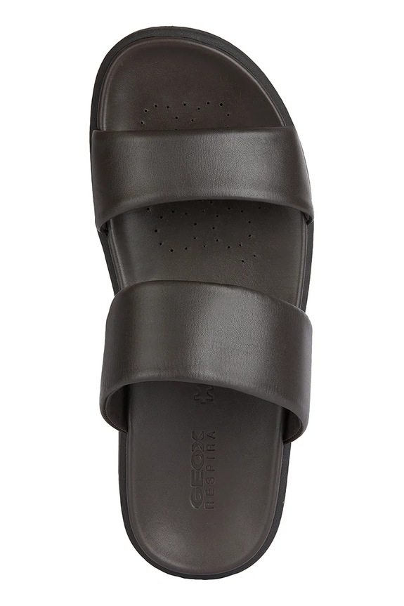 Geox klapki skórzane U SPHERICA EC6 U45GWA.00085.C6006 brązowy