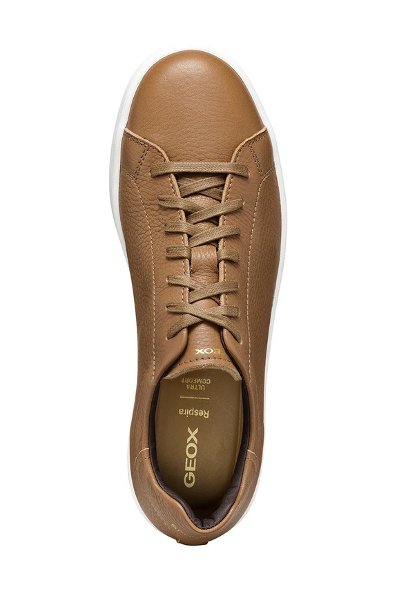 Geox sneakersy skórzane U SPHERICA ECUB-1 U55GPC.00046.C6018 brązowy