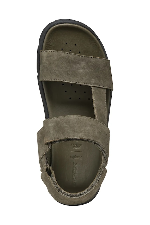 Geox sandały nubukowe U XAND 2S U15BGB.00032.C3009 zielony