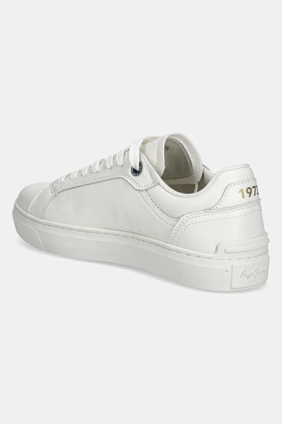 Încălțăminte Pepe Jeans sneakers din piele CAMDEN EDITION M PMS00045 alb
