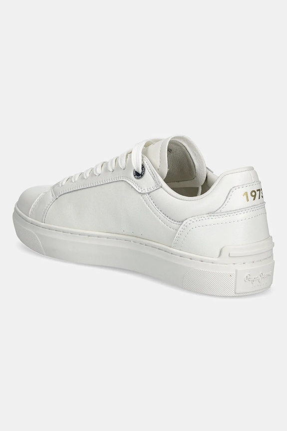 Încălțăminte Pepe Jeans sneakers din piele CAMDEN EDITION M PMS00045 alb