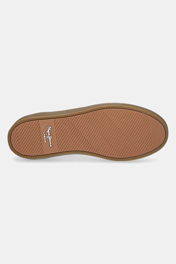 Kožne tenisice Pepe Jeans CAMDEN COLLAR M PMS00046 bež