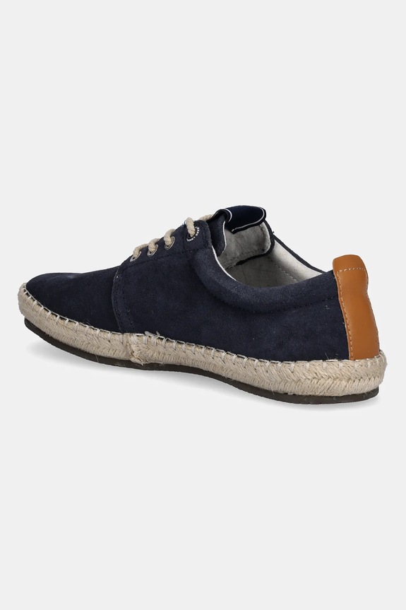 Obuwie Pepe Jeans espadryle zamszowe TOURIST WEST PMS10336 granatowy