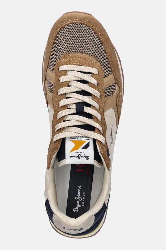 Sneakers boty Pepe Jeans BRIT CAMP M hnědá PMS40030