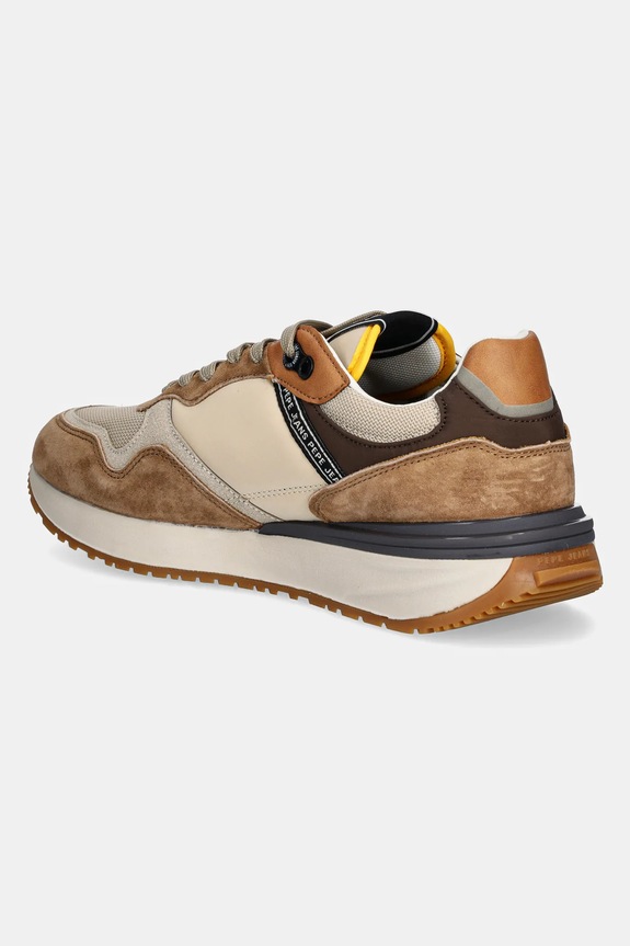 Obuwie Pepe Jeans sneakersy BUSTER PRO COMBI M PMS60041 brązowy