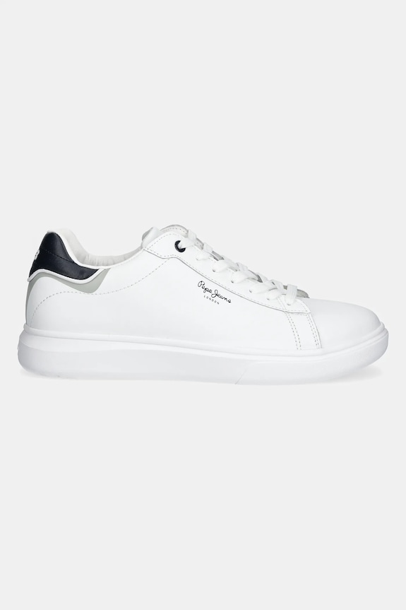 Pepe Jeans sneakers din piele EATON ONE M PMS00044 alb SS25