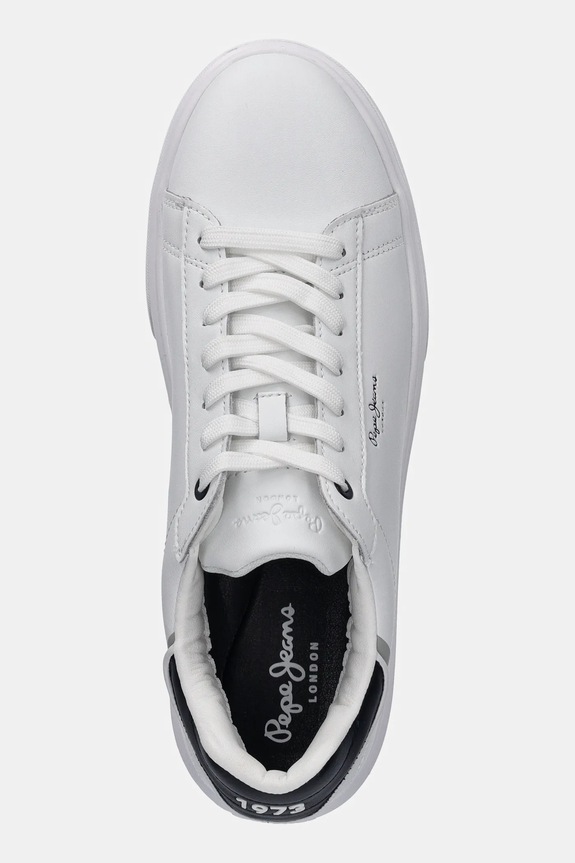 Pepe Jeans sneakers din piele EATON ONE M alb PMS00044