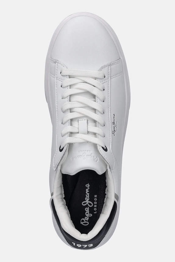 Pepe Jeans sneakers din piele EATON ONE M alb PMS00044