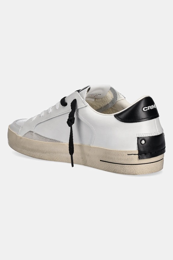 Παπούτσια Δερμάτινα sneakers Crime London SK8 DELUXE 17100PP6 λευκό