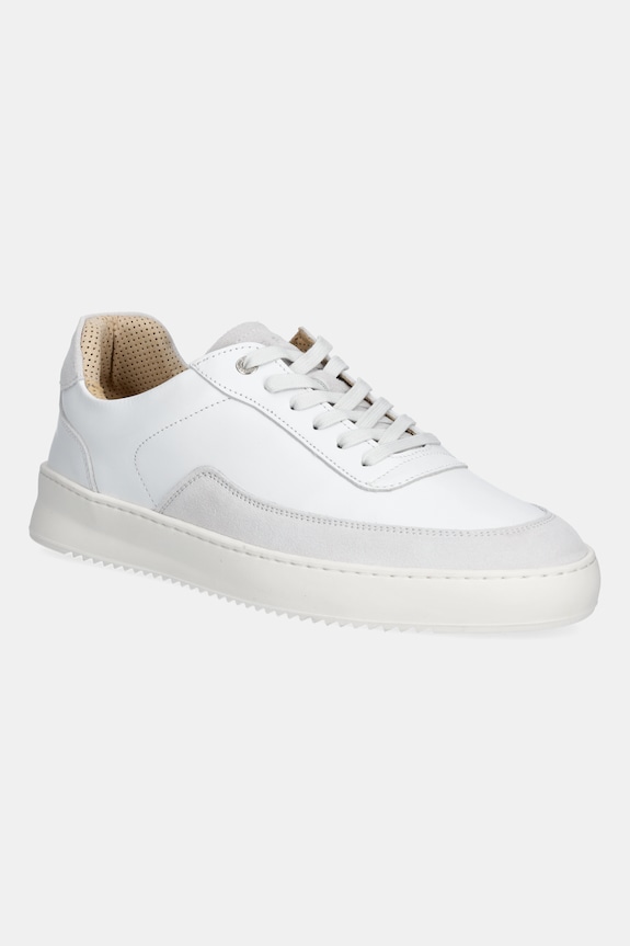 Kožené tenisky Filling Pieces Mondo Squash Suede usňová koža biela 46733332035