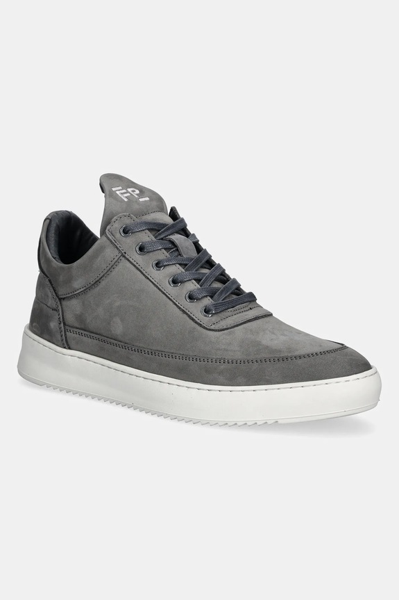 Кроссовки из нубука Filling Pieces Low Top Ripple Nubuck Planet friendly серый 25122841874