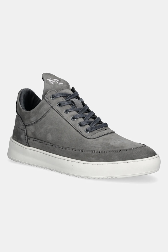 Кроссовки из нубука Filling Pieces Low Top Ripple Nubuck Planet friendly серый 25122841874