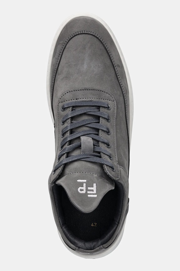 Кроссовки из нубука Filling Pieces Low Top Ripple Nubuck серый 25122841874