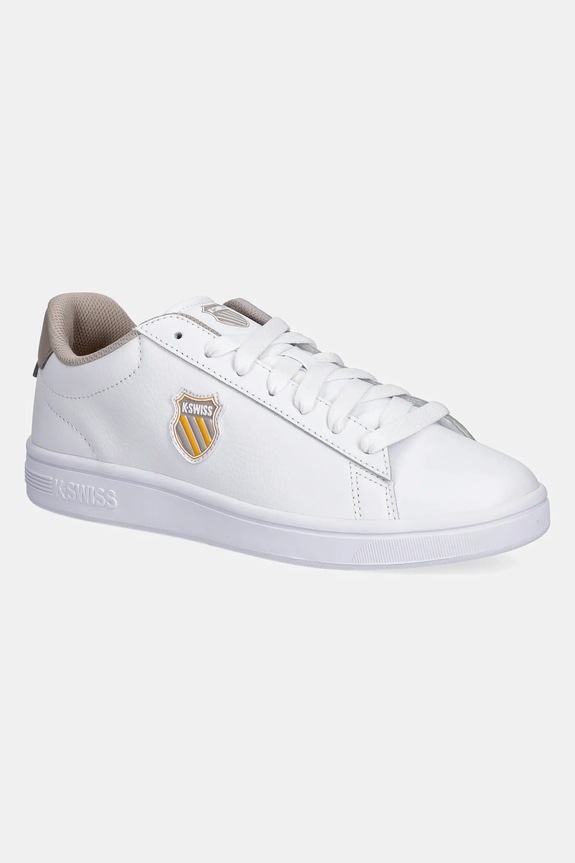 K-Swiss sneakers COURT SHIELD II pelle rivestita bianco 04412.988.M