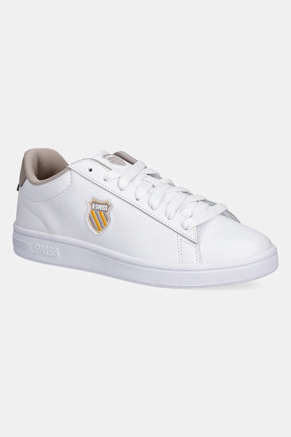 K-Swiss sneakers COURT SHIELD II pelle rivestita bianco 04412.988.M