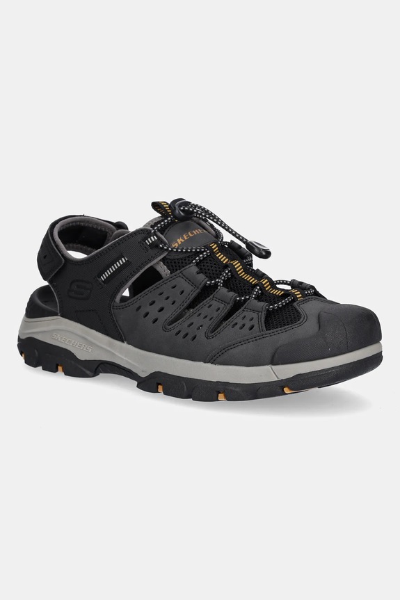 Sandale Skechers TRESMEN imitacija zrnate kože crna 205113