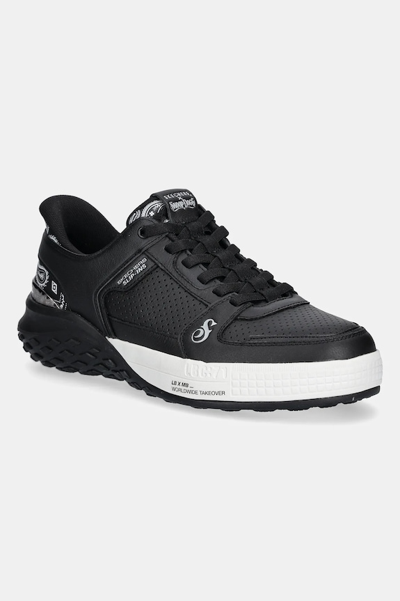 Skechers sneakersy SNOOP SIZZLE x Snoop Dogg imitacja skóry licowej czarny 251170