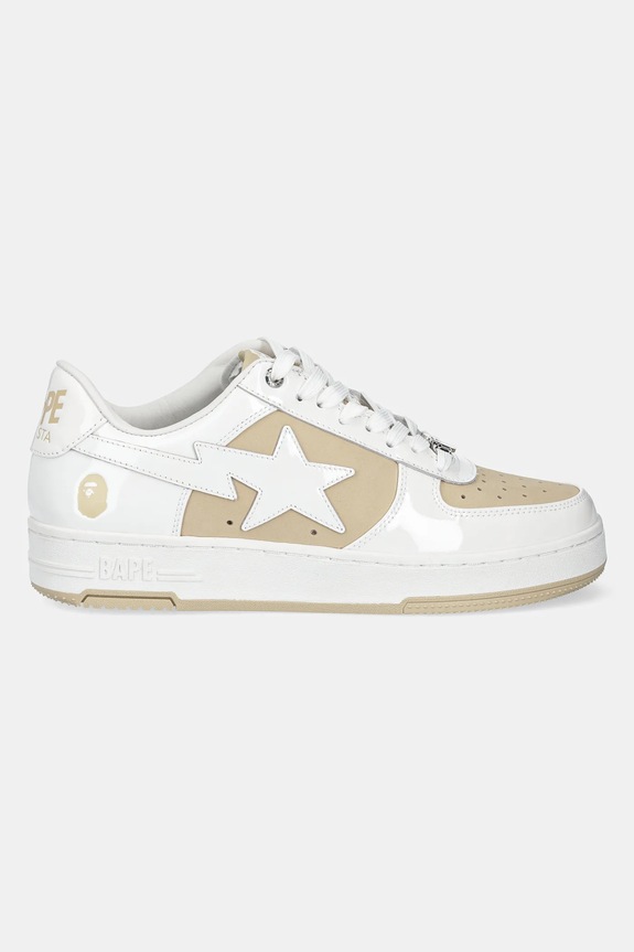 A Bathing Ape leather sneakers BAPE STA #6 M2 1K80191306 beige SS25