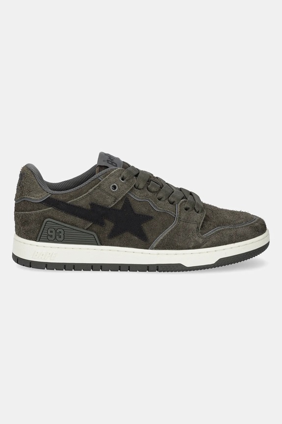 A Bathing Ape leather sneakers BAPE SK8 STA #3 M2 1K80191312 green SS25