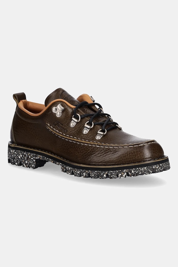 Kožne tenisice Fracap Shoes zrnata koža zelena M61
