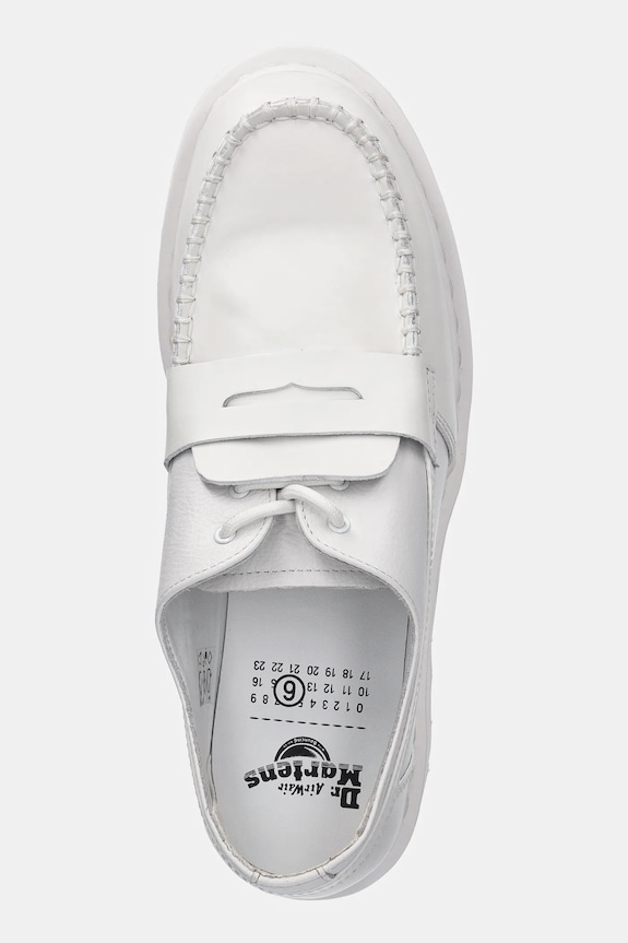 Kožne mokasinke MM6 Maison Margiela x Dr. Martens bijela SH3WR0005.P8031.HB009