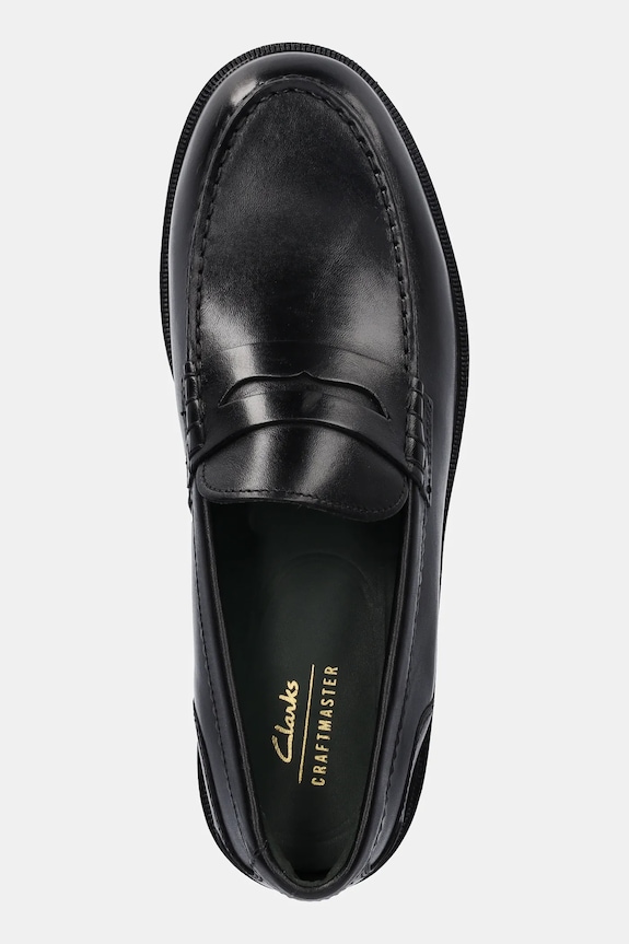 Kožené mokasíny Clarks Originals CraftJames Lo černá 26178569