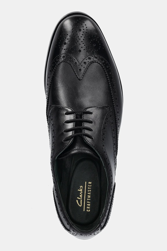 Clarks Originals leather shoes CraftJames Tip black 26178562