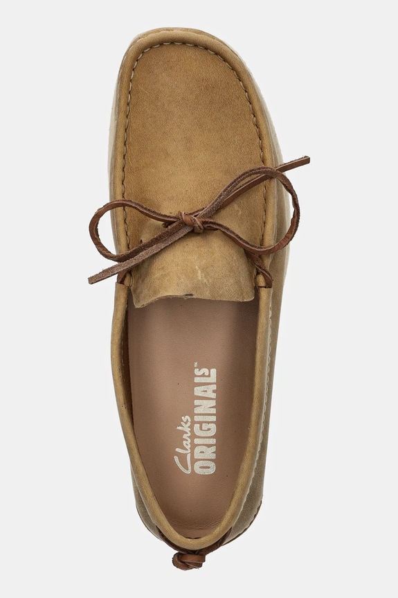 Clarks Originals leather loafers Godney Mocc green 26180762