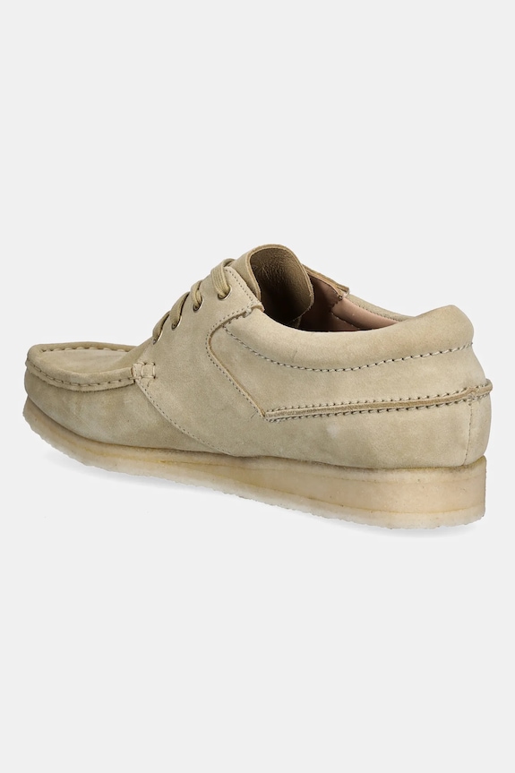 Shoes Clarks Originals suede shoes Wallabee Boat 26175753 beige