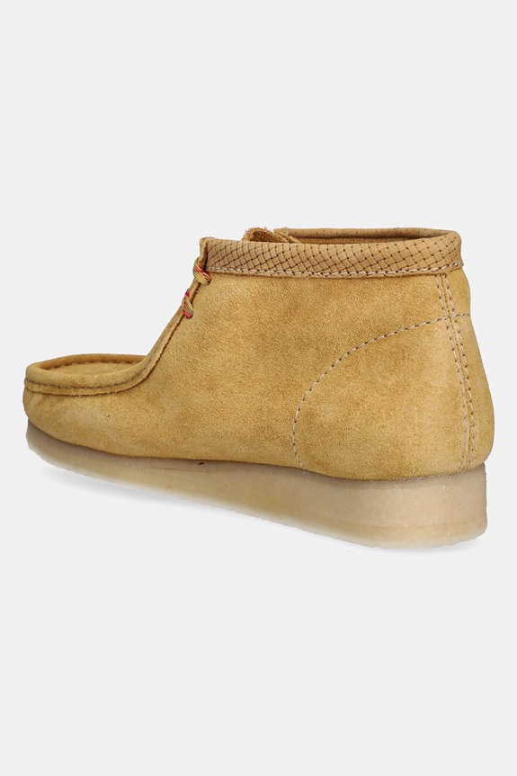Obuwie Clarks Originals półbuty zamszowe Wallabee Boot 26181131 żółty