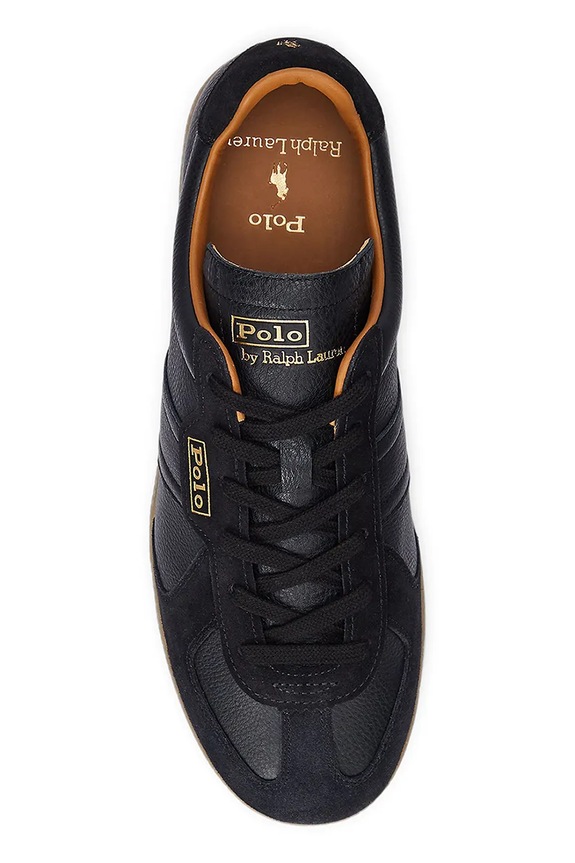 Kožené tenisky Polo Ralph Lauren Field Court 100 čierna 809967531002.001
